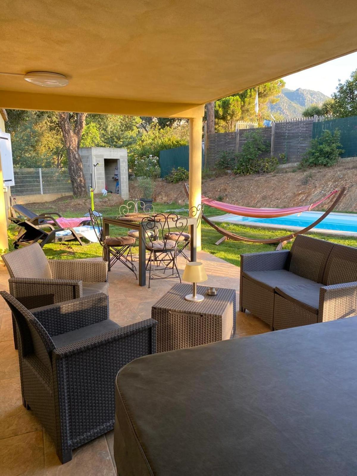 Agreable Rez De Jardin Avec Piscine Et Jacuzzi Apartment Cervione Exterior photo